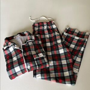 The Beaufort Bonnet Company Pajama Set Aiken Plaid Pima Cotton Holiday Size XS